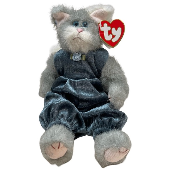 TY BEANIE BABY BABIES WITH TAG ATTIC TREASURES ANIMAL CAT WHISKERS 1993 - Picture 1 of 6